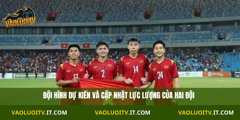 Đội hình dự kiến và cập nhật lực lượng của hai đội
